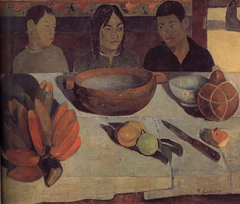 Paul Gauguin Meal Norge oil painting art